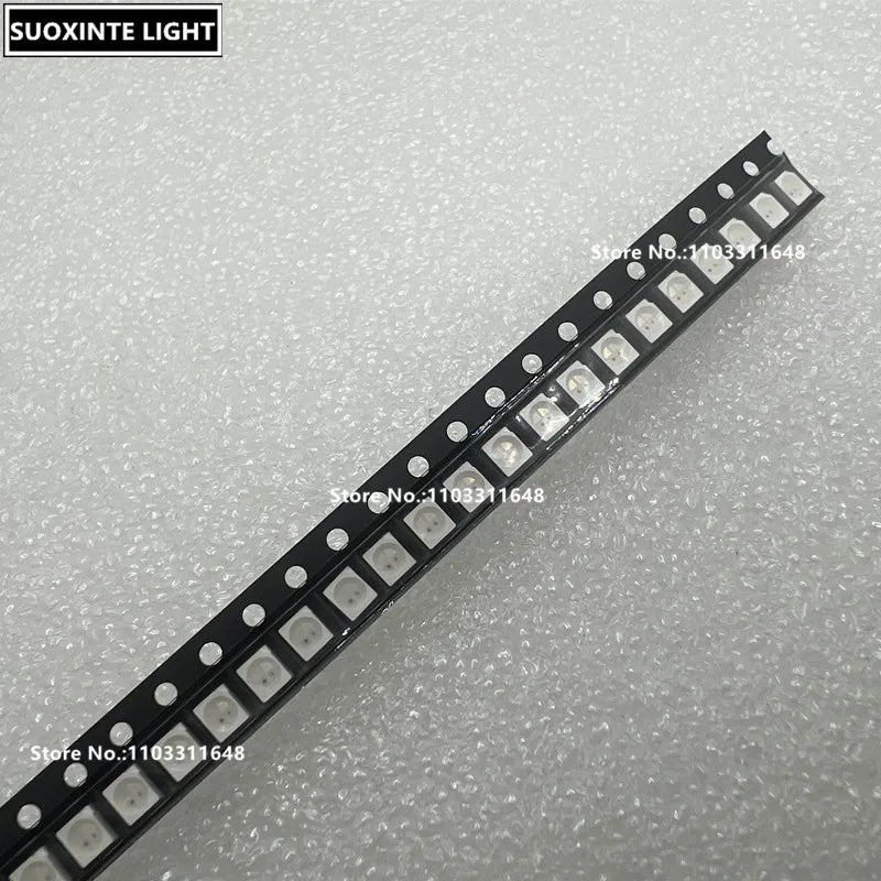 LED SMD bicolor 3528 rouge bleu jaune vert blanc opacité électronique compact étui carton