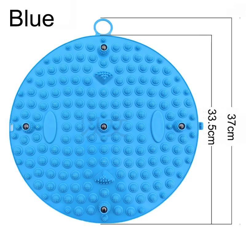 tapis massage pieds acupression points geometriques violet relaxation fitness yoga pilates