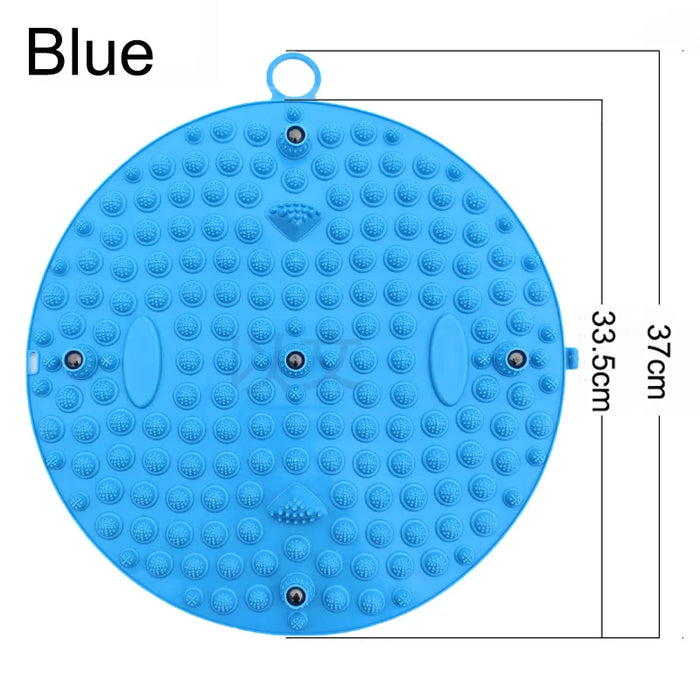 tapis massage pieds acupression points geometriques violet relaxation fitness yoga pilates