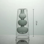 vases verre modernes transparents sphères bleu vert rose violet orange