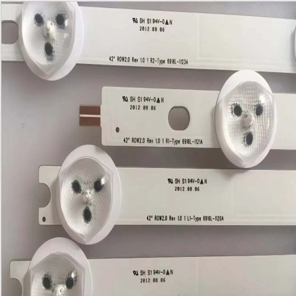 barrettes led 42 pouces blancs industriel éclairage led strips fixations 12 pièces