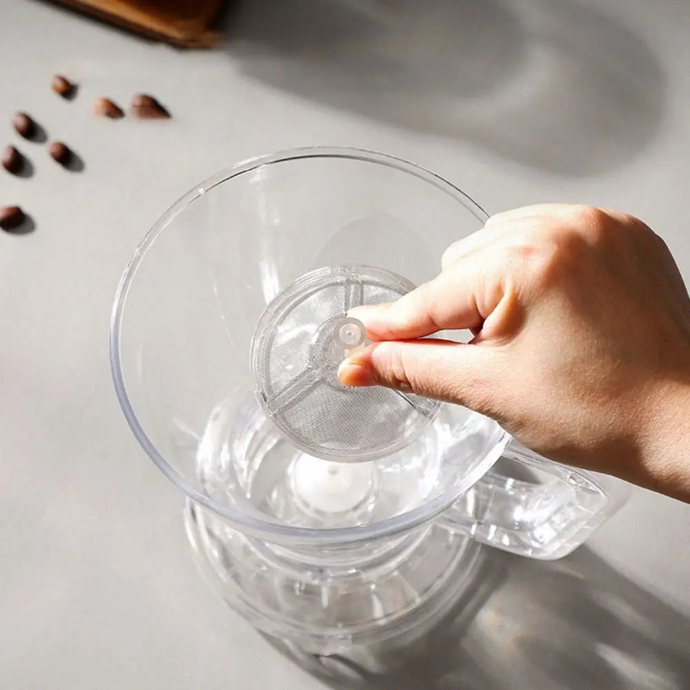 filtre transparent moderne tasse couvercle métal carafe verre haute qualité préparation thé