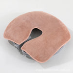 masseur tête coussin velours doux gris grande taille réutilisable face massage confortable non tissé