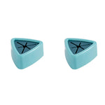porte serviettes adhésifs moderne vert foncé rose bleu triangle central salle bains cuisine accroches