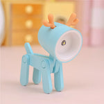 veilleuse pliante animaux chien girafe lampe table bleu jaune rose modernes clips