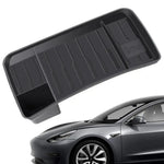 organisateur voiture tesla model rangement noir tissues smartphone cartes bancaires minimaliste utilitaire