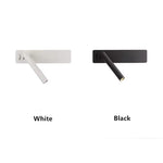 lampe murale moderne minimaliste fixée mur blanc LED deux sources lumineuses chambre cuisine salle