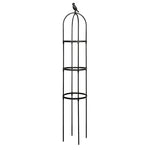 support plante grimpante cadre noir blanc moderne oiseau décoratif grille fixation plante tomates jardin