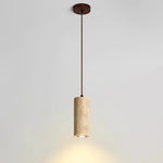 suspension lumineuse moderne pierre naturelle abatjour opaque câble métallique chambre salon led
