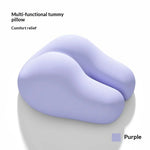 oreiller ergonomique mousse bamboo fibre forme fesse violet opaque dormir ventre côté