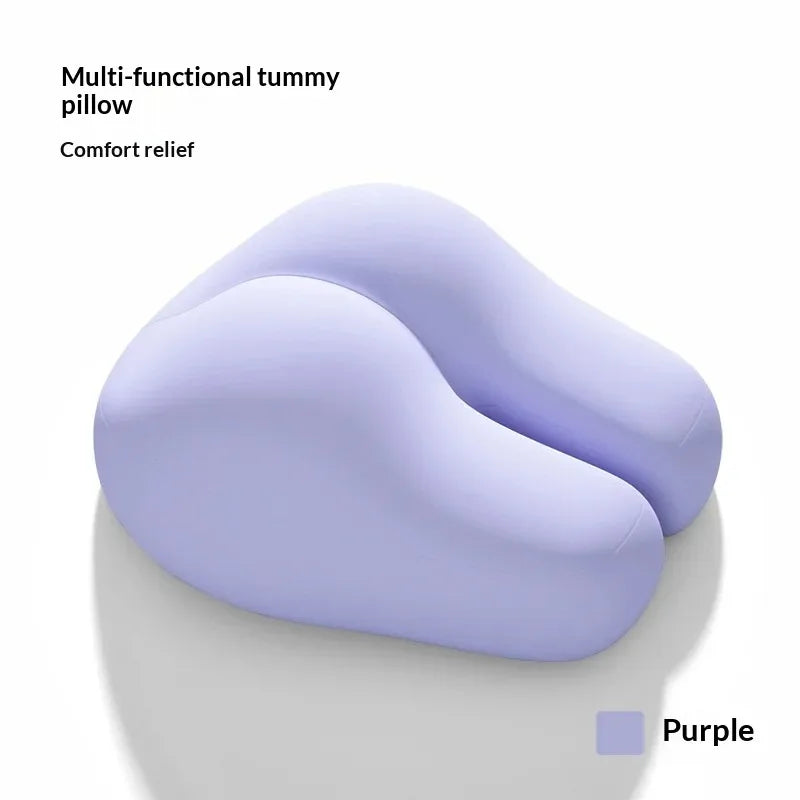 oreiller ergonomique mousse bamboo fibre forme fesse violet opaque dormir ventre côté