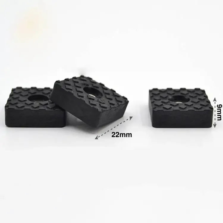 pieds meubles anti dérapants 12 pièces noirs vis texture carrés protection sol pratique robuste