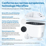 filtre eau blanc moderne perforations haute performance capacité 240 litres