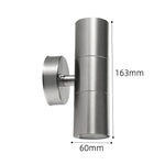 projecteur led mural extérieur noir argenté ip65 moderne surface monté verre trempé