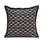 coussin deco gris noir blanc motif floral texture tissée contemporain adhésif maison voiture commercial