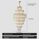 lustre cristal doré élégant moderne encastré brillant transparent haute qualité facile