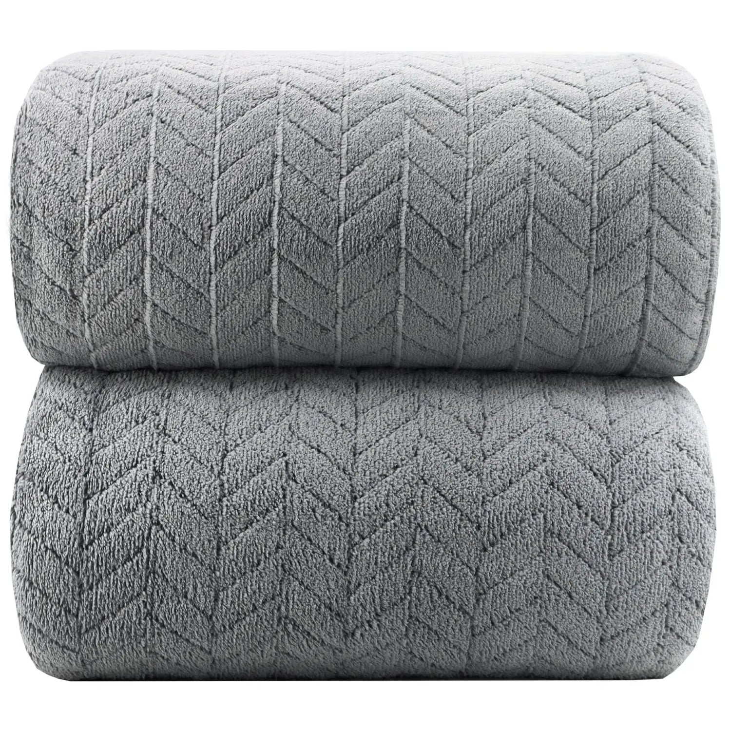 Serviette de bain microfibre extra large gris foncé