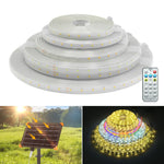ruban led solaire blanc moderne 30m 20m 15m 10m modes télécommande clips certifié ip68