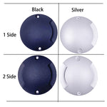 lampe sol led noire argent ip67 étanche moderne 320mm 1w 2w