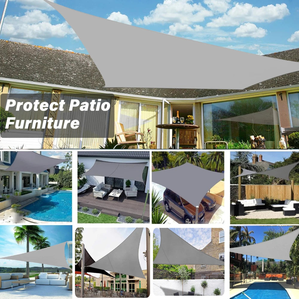 voile soleil gris tissé moderne protection uv 98% jardin extérieur imperméable
