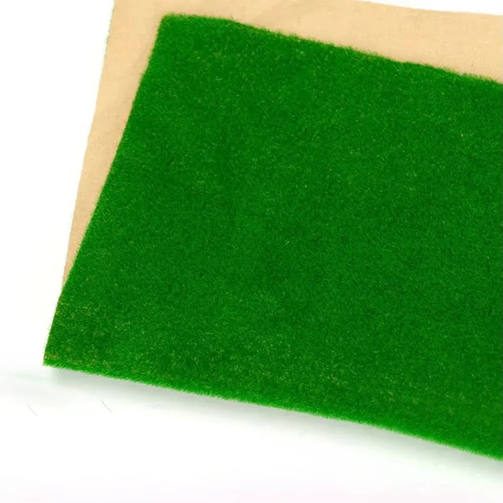 tapis artificiel vert blanc moderne décoration extérieure intérieure diorama 25x25cm
