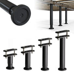 supports réglables meubles pieds métal noir blanc imitation marbre moderne minimaliste fixations vis métal
