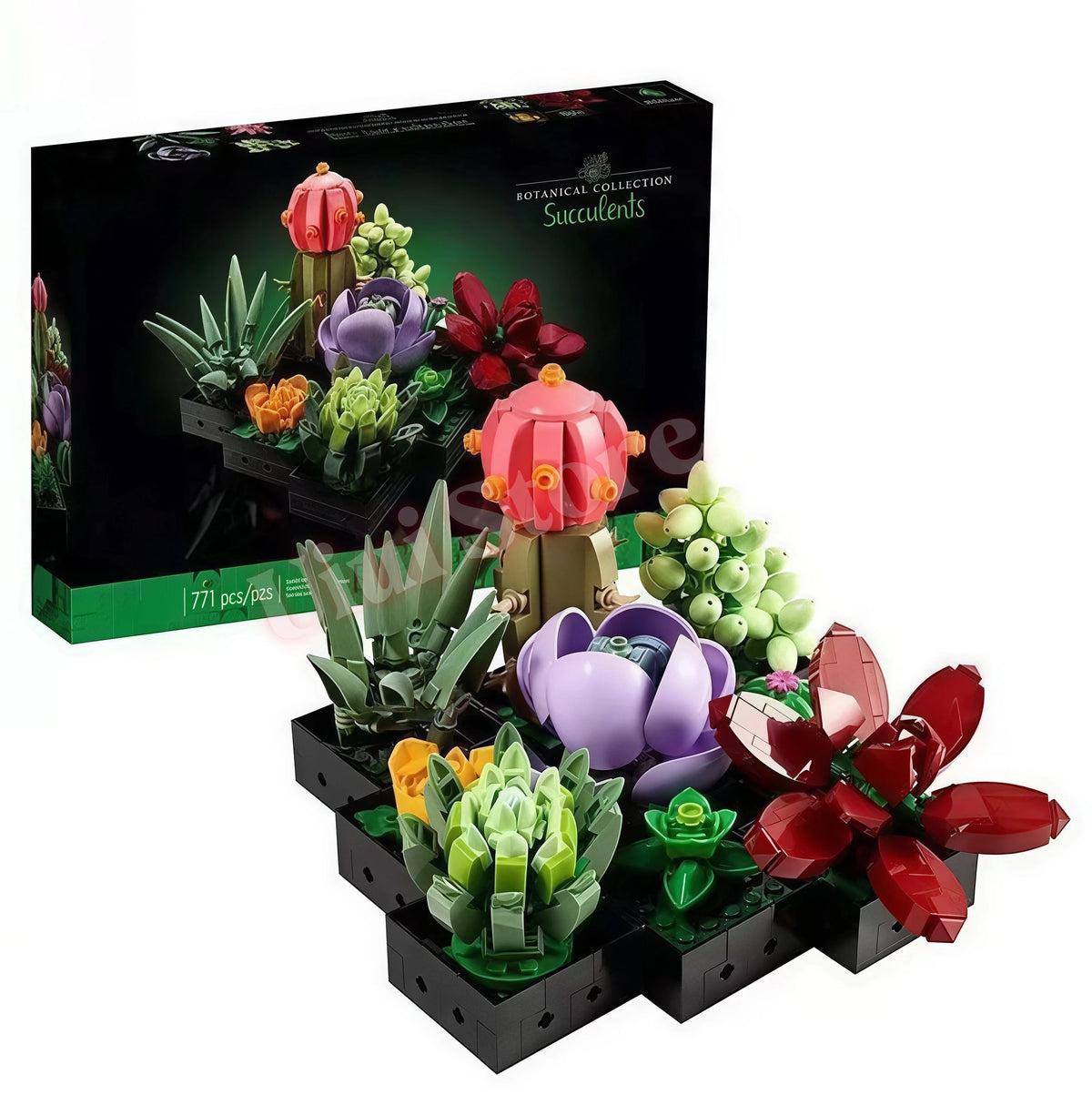 bouquets fleurs artificielles arbres bonsaï diy decoration intérieure assemble rose violet jaune orange vert