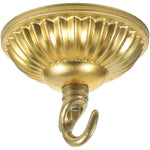 plaque suspension lampe dorée rayures horizontales classique fixations vis montée