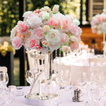Chemin de table floral rose bourgogne pour décoration
