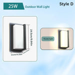 lampes murales led modernes minimalistes intérieures extérieures noir blanc opaques