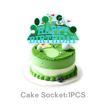 décoration gâteau golf kit fête anniversaire cupcake bannière ballons assiettes serviettes accessoires sport