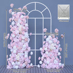 arche fleur blanche décor mariage fête anniversaire banquet cérémonie mur floral moderne grande taille