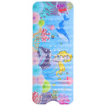 tapis bain dessin animé sous marin sirène poissons coraux moderne enfant couleur alphabet adhésif