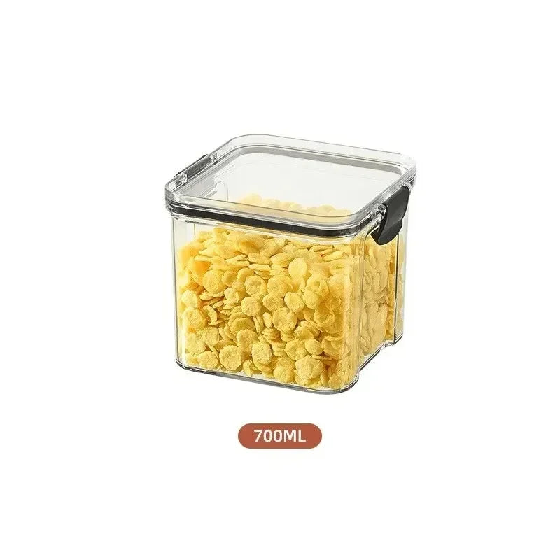 boîtes rangement hermétiques plastique qualité alimentaire épices céréales fruits secs anti humidité respectueux environnement