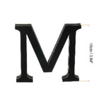 lettre alphabet 3d noir autocollant mural acrylique miroir décoration maison chambre fête murale