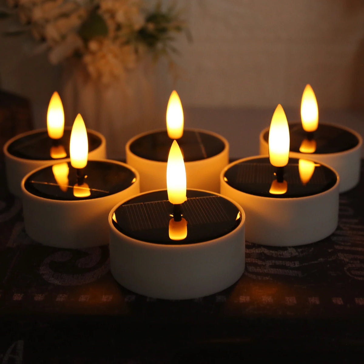bougies led extérieures sans flamme étanches ip65 blanc modernes pièces