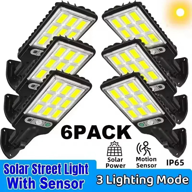 lampe solaire murale led rechargeable noir blanc moderne détecteur mouvement contrôle distance