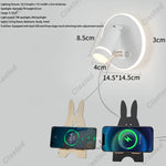 lampe murale moderne noire blanche dorée prise usb charge smartphone interrupteur éclairage chambre cuisine