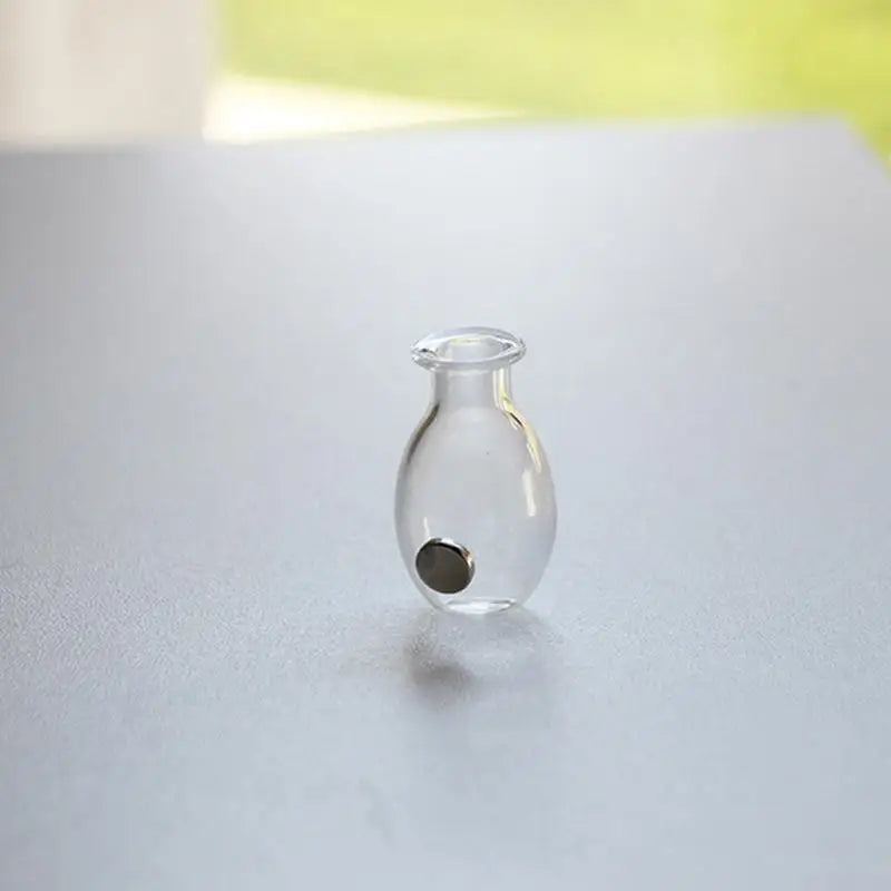 mini vases verre aimants couleurs variées translucides minimaliste réfrigérateur maison