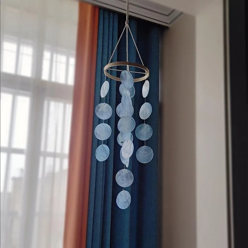 mobile mural moderne multicolore translucemment circulaire cordelette disques circulaires chambre enfants deco nouvelle an