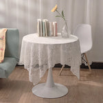 nappe dentelle motif floral table decoration blanc crème rustique vintage mariage fête