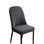 housses chaise peluche grise carreaux moderne polyester élasthanne banquet mariage salle manger fauteuil