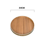 plateau bois moderne minimaliste poignées collations desserts thé naturel brunclair texturesnaturelles opaques