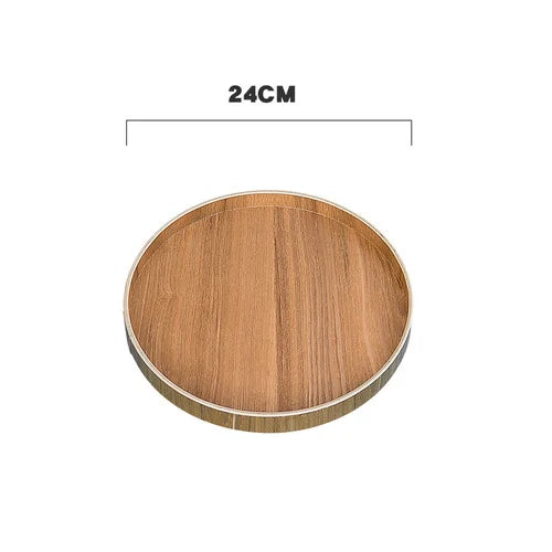 plateau bois moderne minimaliste poignées collations desserts thé naturel brunclair texturesnaturelles opaques