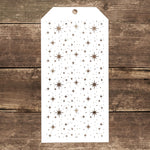 pochoir étoiles dorées blanc 12cm 24cm papier cartonné scrapbooking décoration carte album