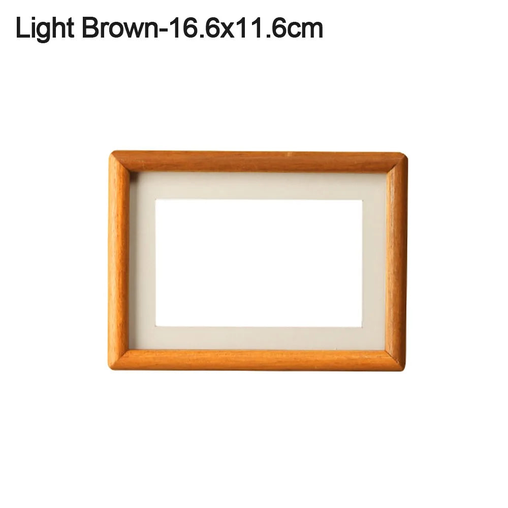 cadres photo bois marron minimaliste rustique chaleureux passe partout différents disponibles