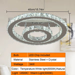 plafonnier moderne cristal argenté éclairage led blanc contemporain luxueux salon chambre interrupteur bouton
