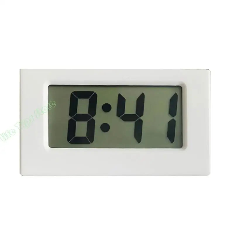 horloge numérique noir blanc moderne affichage lcd rectangulaire