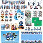 Kit décoration anniversaire Zootopie avec vaisselle jetable