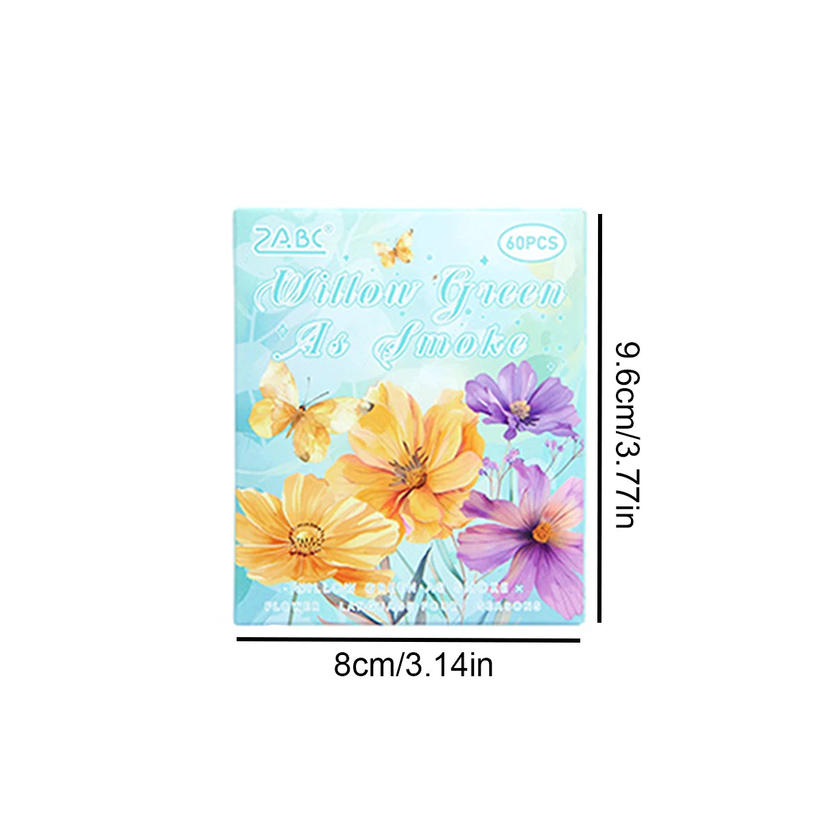 autocollants fleurs saison scrapbooking vintage adhésifs décoration papier bleu rose blanc violet papillons feuilles